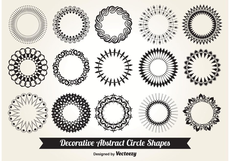 Decarative Abstract Circle Shapes for Photoshop