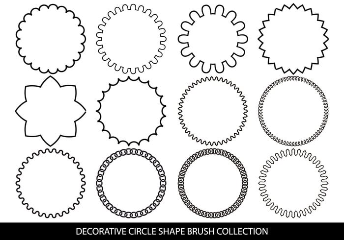 Decorative Circle Shape Brushes