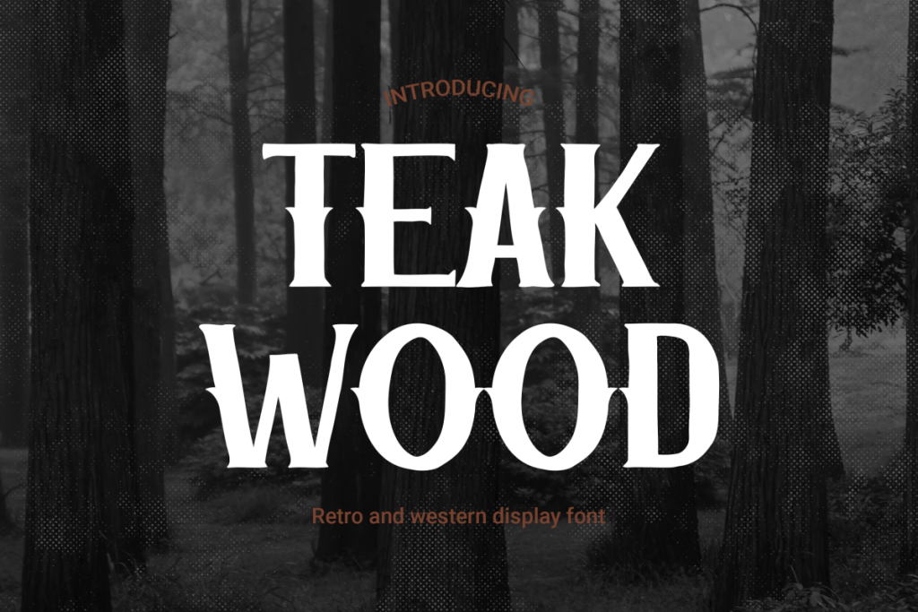 Download Free Teak Wood Font