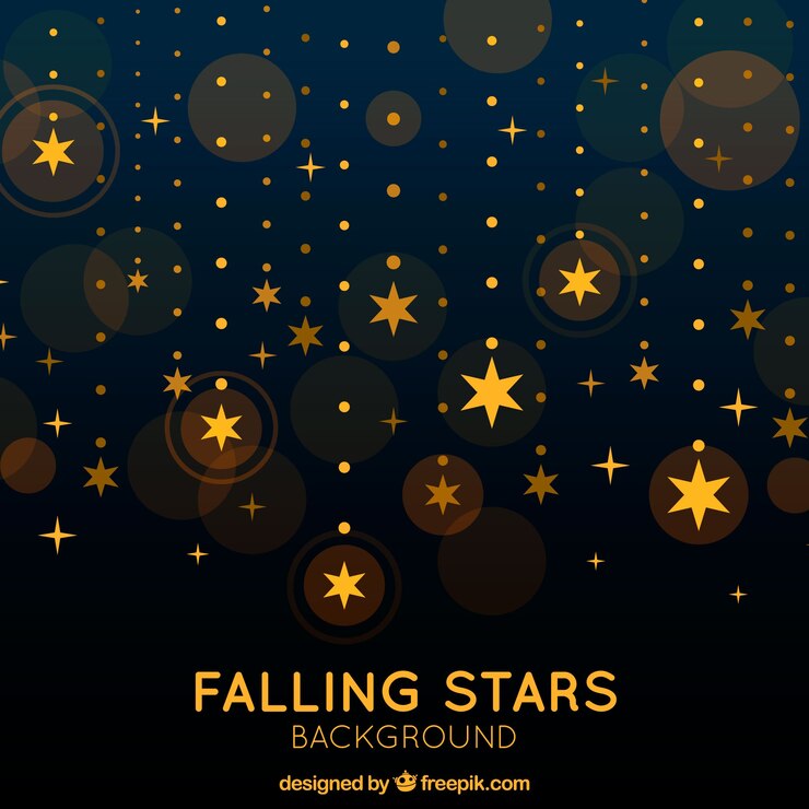 Falling Golden Stars Pattern