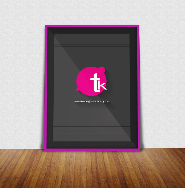 Free-Poster-Frame-Mockup-with-effective-long-shadow