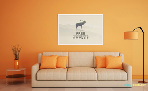 Free-poster-frame-psd-mockup-