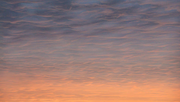 Pleasant-Sunset-Sky-Texture-with-orange-clouds