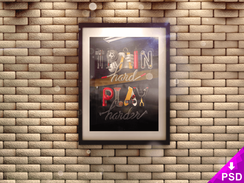 15+ Free PSD Poster Frame MockupsFreeCreatives