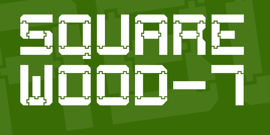 Square Wood-7 Font