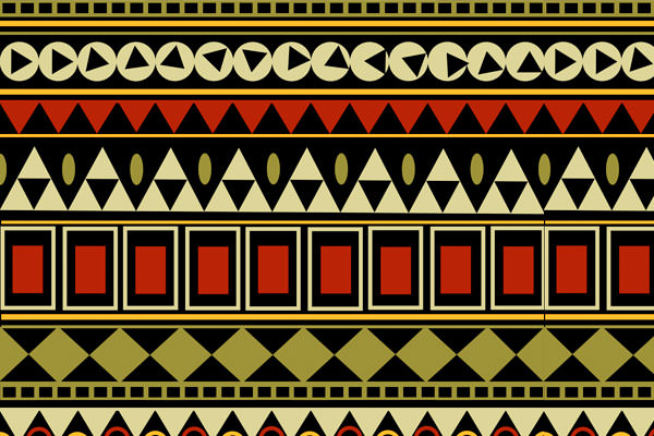 Tribal-pattern-seamless-borders-vector