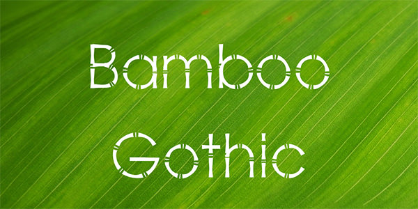 bamboo-gothic-font