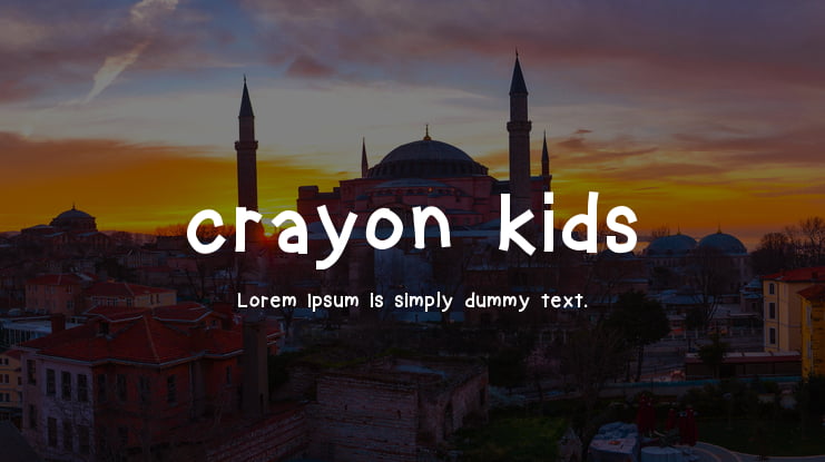 crayon kids Font
