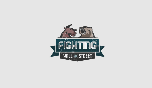 fighting wall street bull logo