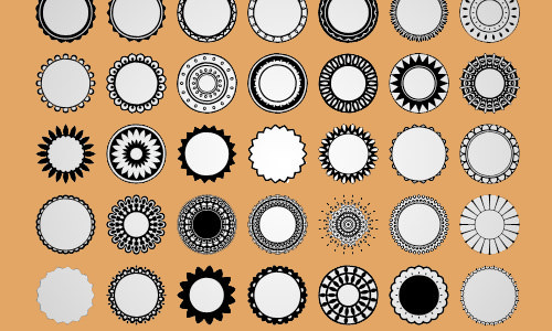 circle custom shapes for photoshop cs5 free download