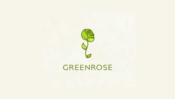 green-rose-logo-design