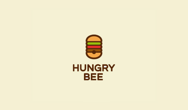 hungry-bee-logo-design