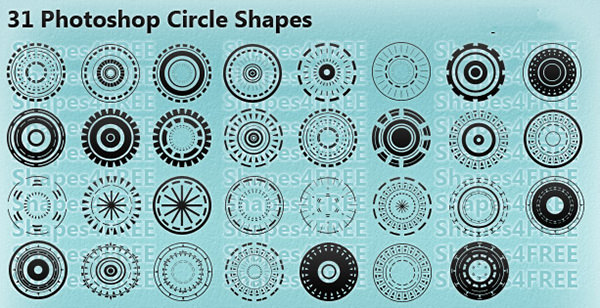 circle photoshop shapes csh free download