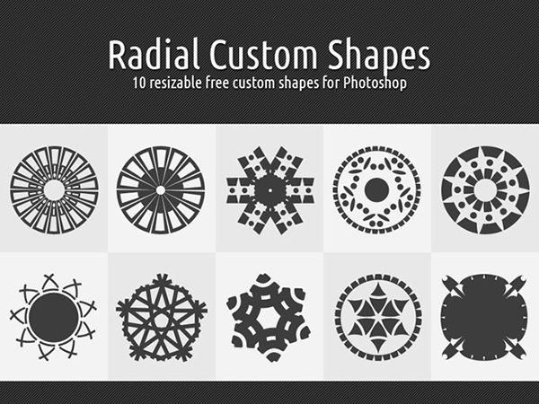 radial custom shapes