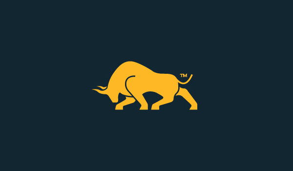 silver-gold-bull-logo-design