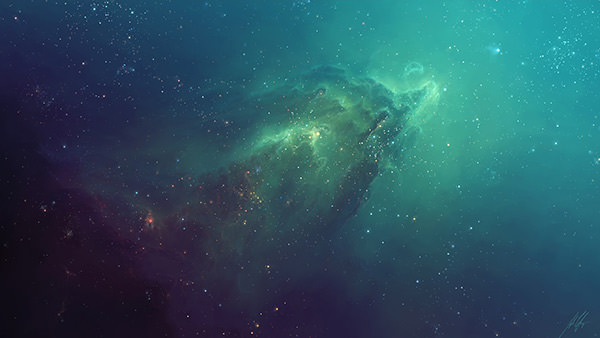 stunning stars in space desktop background