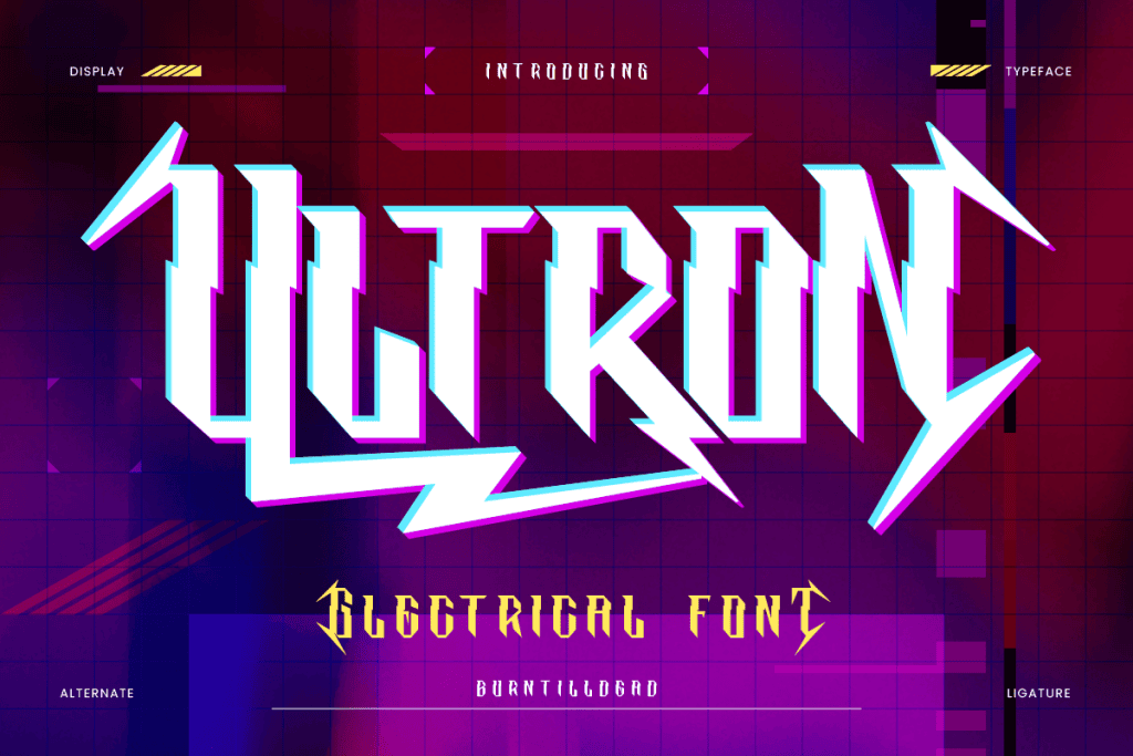 Ultron Electric Font