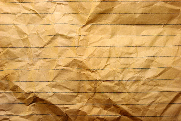 wrinkled notebook paper texture