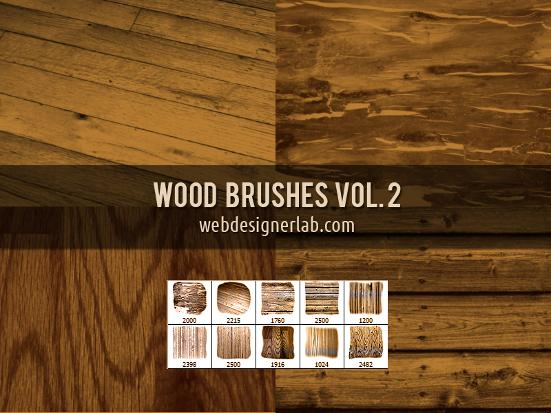 10 High-Res Free Wood Brushes