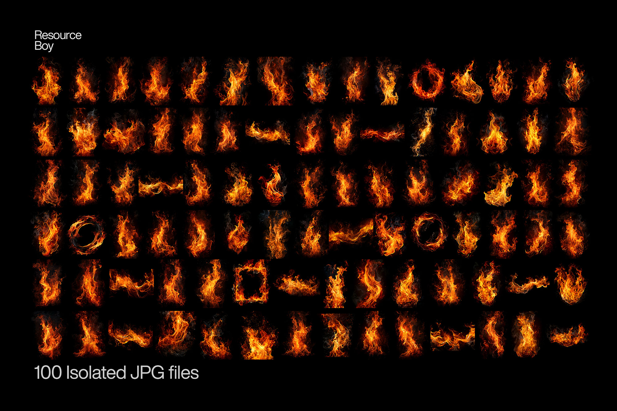 100 Fire Flame Textures