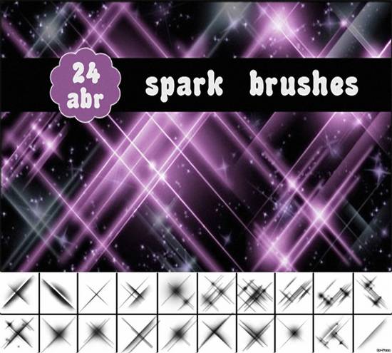 24 abr Spark Brushes for Photoshop