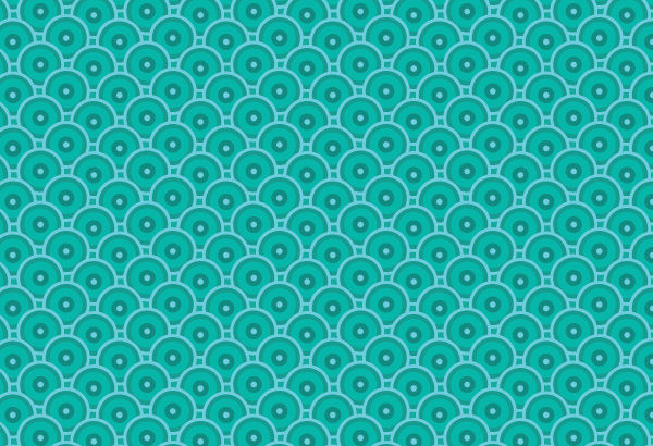 3 Vector Pixel Repeat Blue Discs Pattern for Illustrator