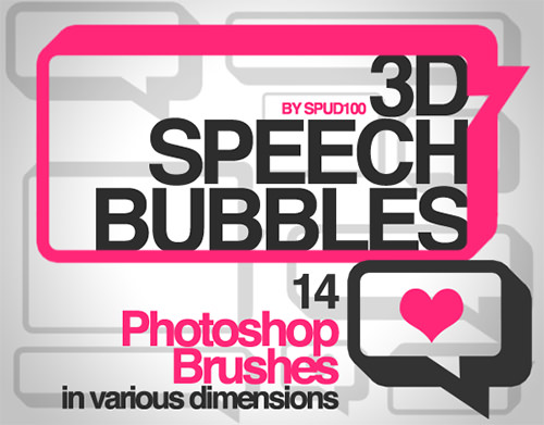 3D-Speech-Bubble-Brushes