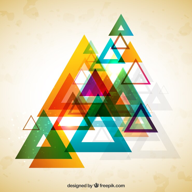 Colorful Triangles Background Brushes