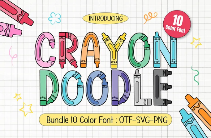 Crayon Doodle Font