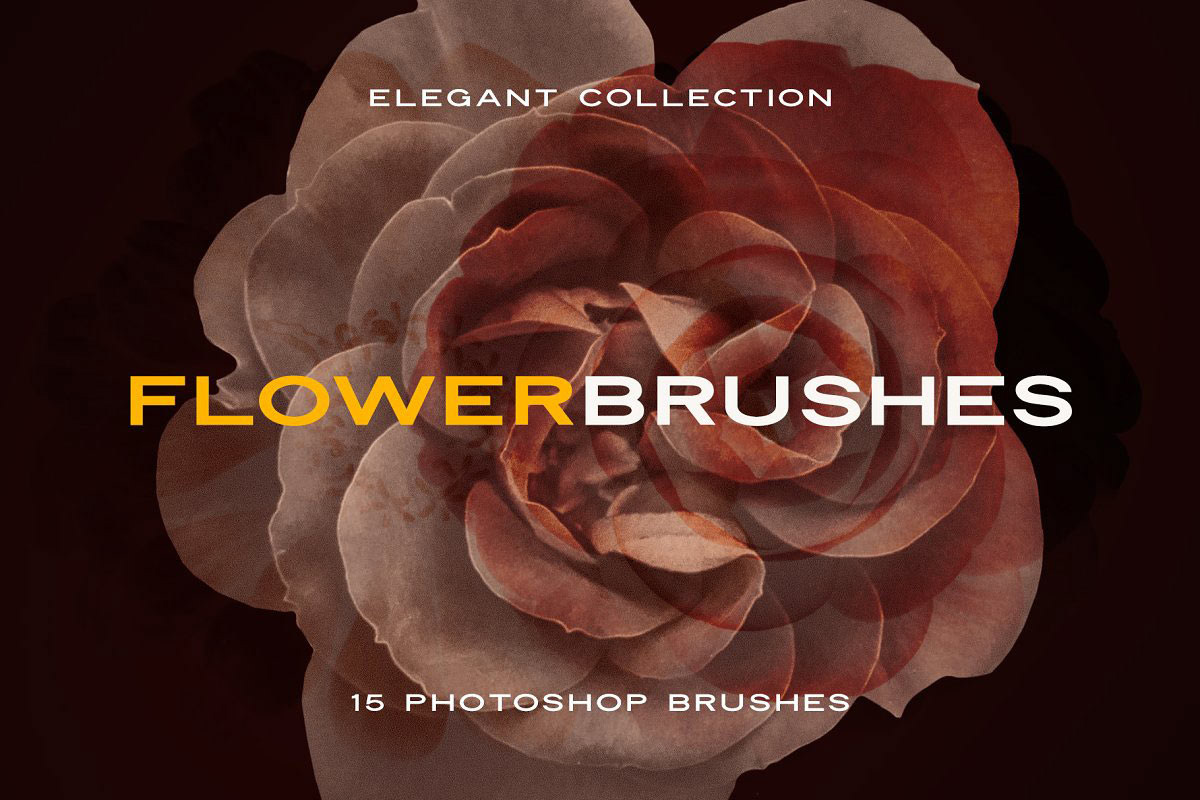 Elegant Flower Free Photoshop Brushes