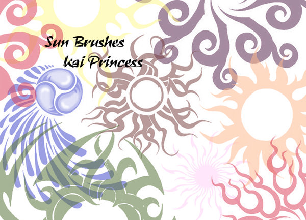 Free Photoshop Sun Brushes