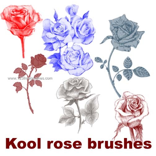 Free Rose Photoshop Brush Download