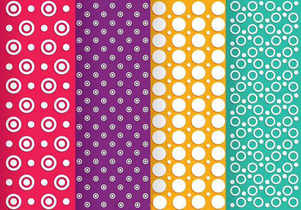 Free Vector Circle Line Dot Patterns