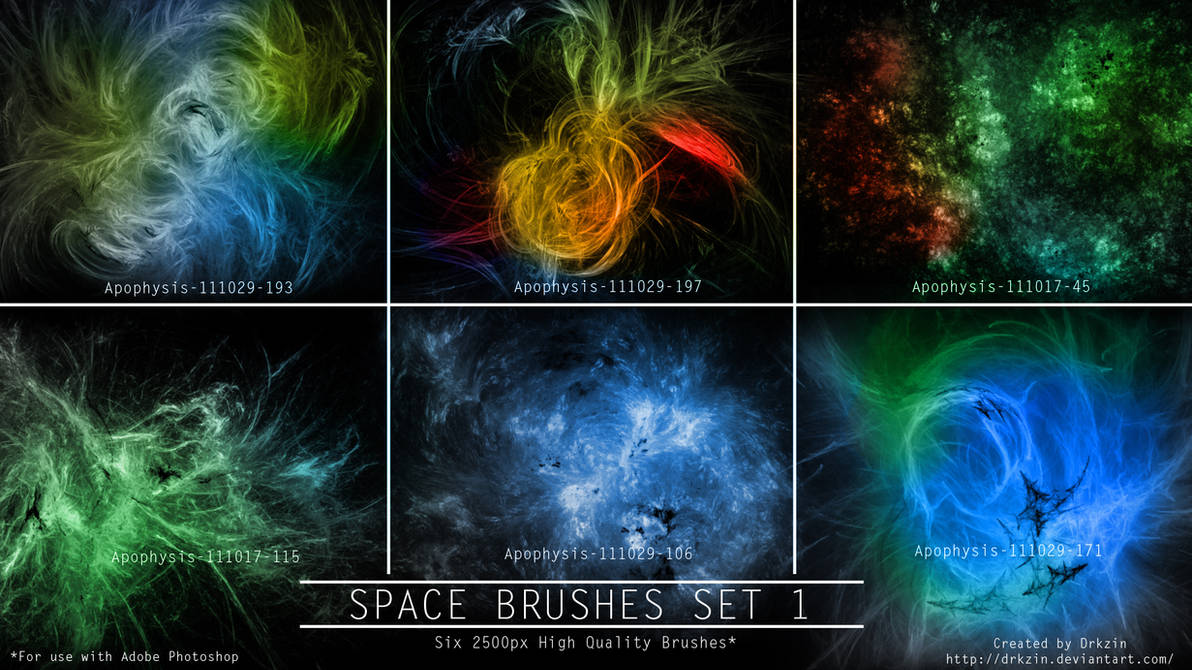 Galactic Space Brushes Set