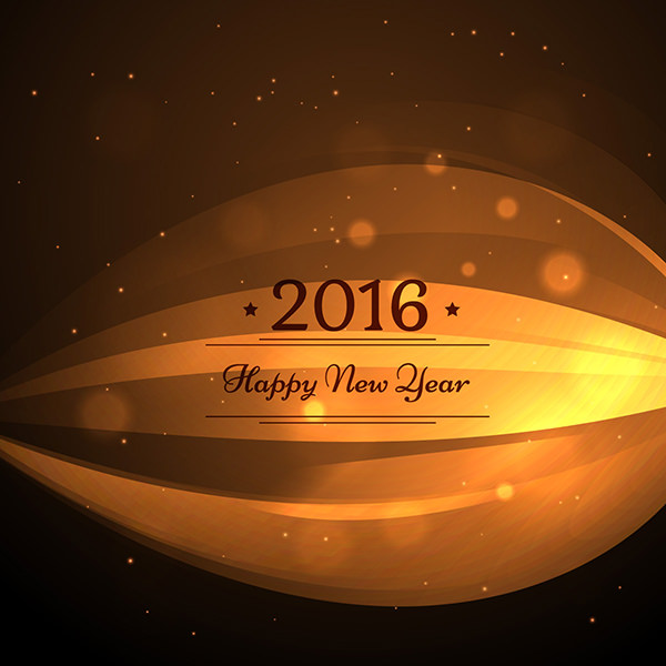 Golden Card of New Year 2016