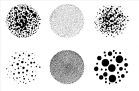 Isolated Circles Stipple Dot Brushes