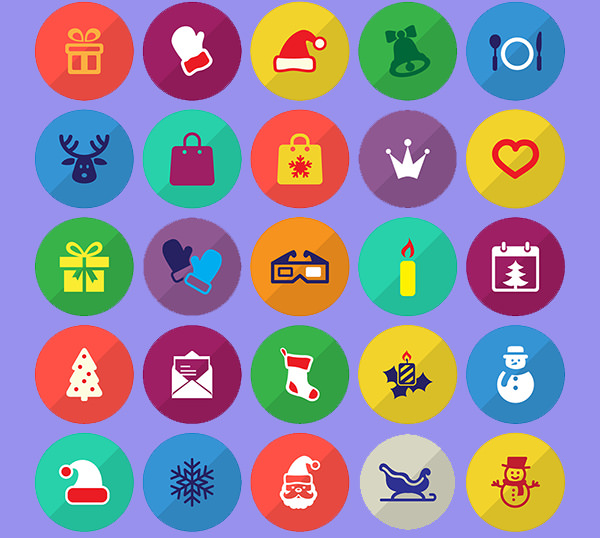 Merry-Christmas-Happy-New-Year-Icons