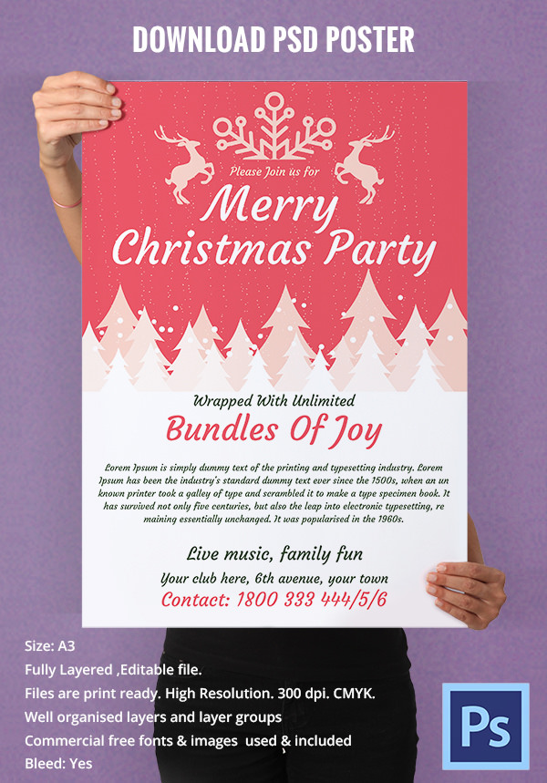 Merry-christmas-Poster-design