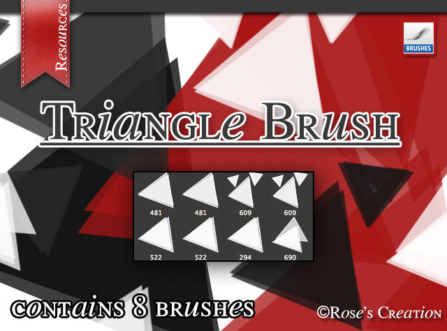 Photoshop Triangle Brushes for Free