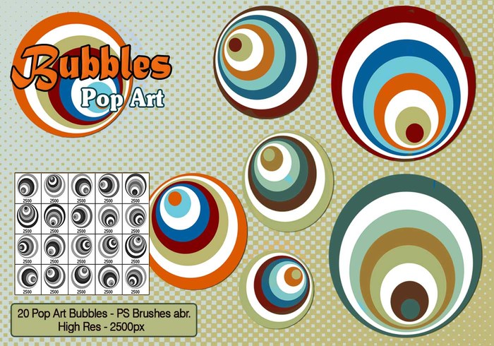 Pop Art Bubbles PS Brushes