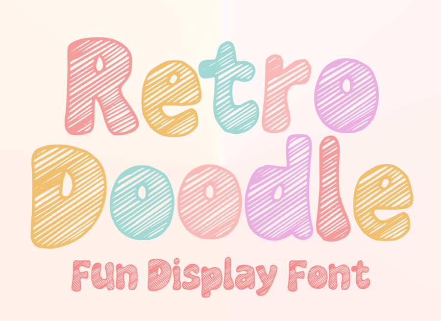 Retro Doodle Font