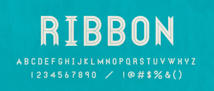 Ribbon Font