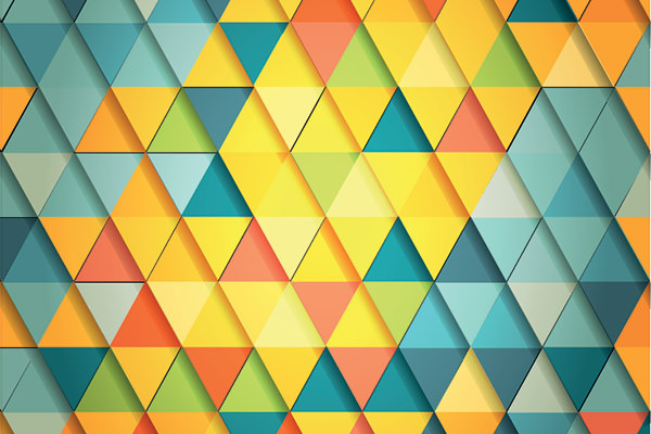 Shiny-colored-triangle-pattern