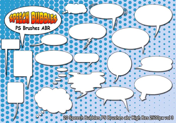 Speech Bubbles PS Brushes abr vol 3