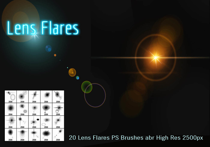 Sun Lens Flares PS Brushes