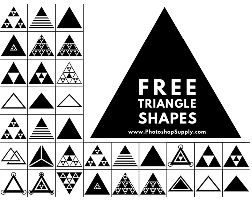 Triangle Shapes for Photoshop