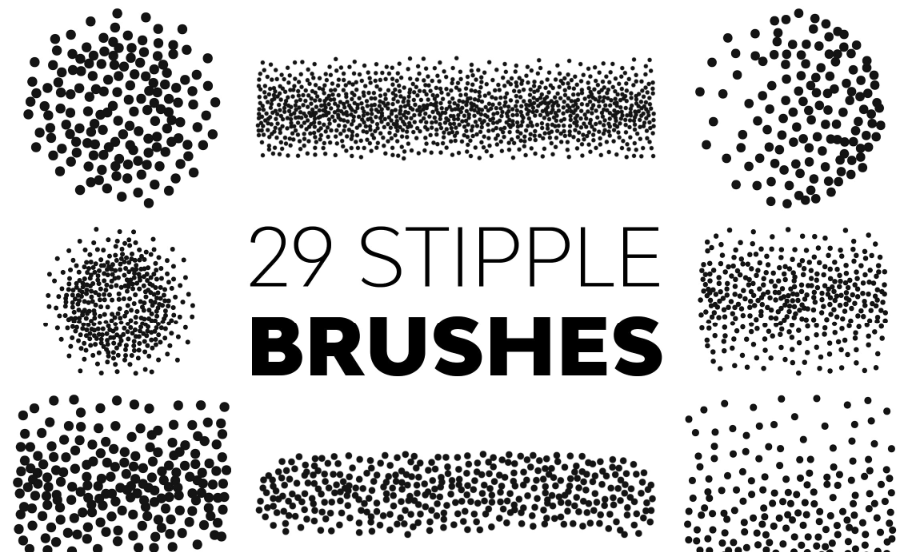 Unique Photoshop Stipple Brushes