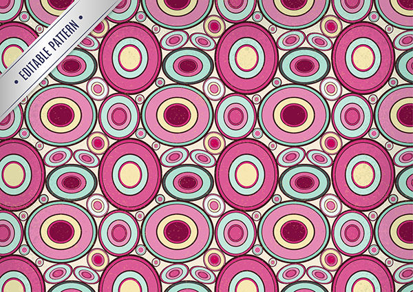 Vector Pattern with Abstract Circles