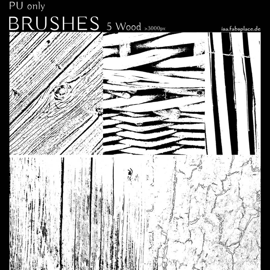 Wood Textures for Photoshop Brushes