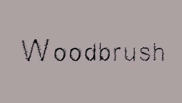Woodbrush-Font